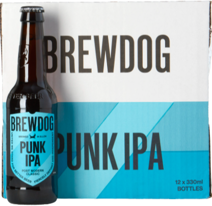 BrewDog Punk IPA doos met 12 flesjes van 33cl